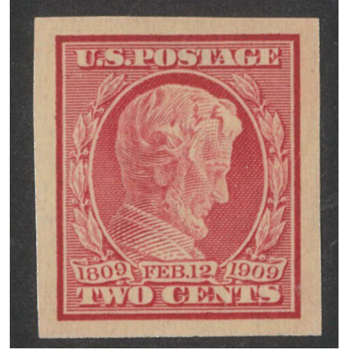 USA 1909 Lincoln 2c Imperf Stamp Scott 368 Mint Unhinged #BK99
