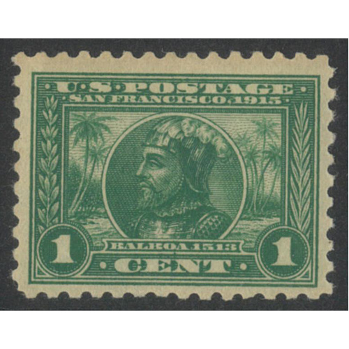 USA 1914 Panama-Pacific 1c Stamp Perf 10 Scott 401 Mint Lightly Hinged #BK99