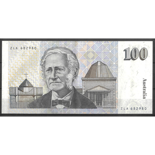 Australia 1991 $100 Paper Banknote Cole/Fraser R613 gEF/aUNC 100-20