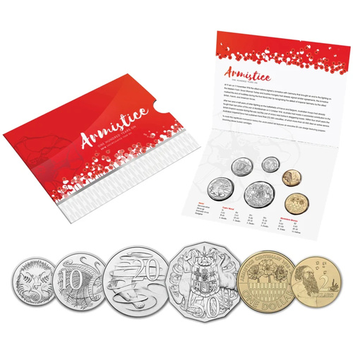 Australia 2018 Armistice Centenary 6-Coin UNC Year Set