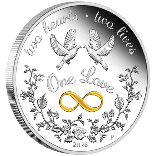 Australia 2026 One Love 1oz Silver Proof Coloured Coin