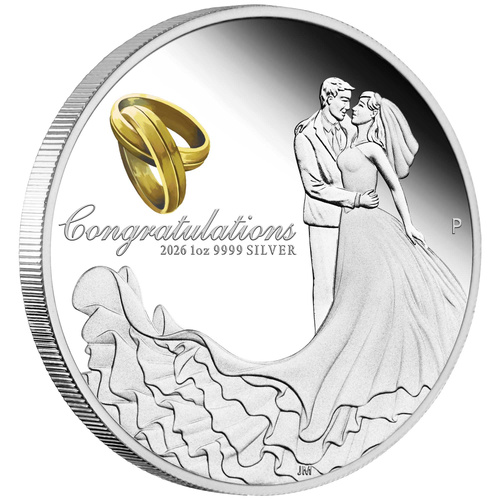 Australia 2026 Wedding 1oz Silver Proof Coin