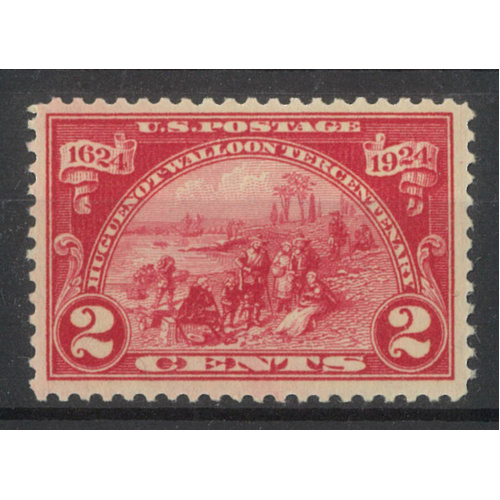 USA 1924 Huguenot Walloon 2c Stamp Scott 615 Mint Unhinged #RW
