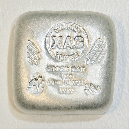 XAG 1oz Fine Silver (9999) Ingot