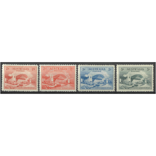Australia 1932 Harbour Bridge Set/4 Stamps SG141/44 Mint Unhinged #AUBK