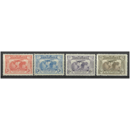 Australia 1931 Kingsford Smith 4 Stamps SG121/23, 139 Mint Unhinged #AUBK