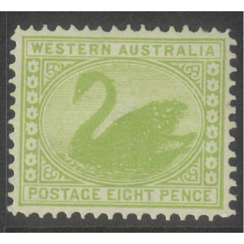 Western Australia 1903 8d Swan Apple-Green WMK V/Crown SG121 MLH #AUBK