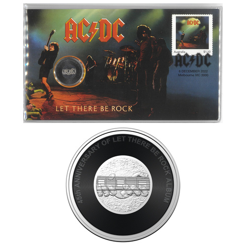 Australia 2022 AC/DC Let There Be Rock 20c Coin PNC