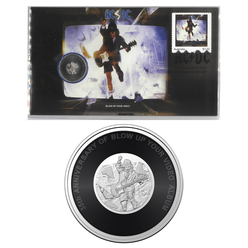 Australia 2022 AC/DC Blow Up Your Video Album 20c Coin PNC