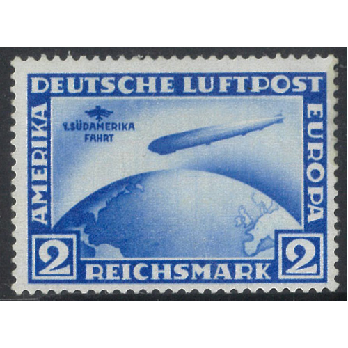 Germany 1930 Zeppelin South American Flight 2rm Scott C38 Michel 438 MUH 31-7