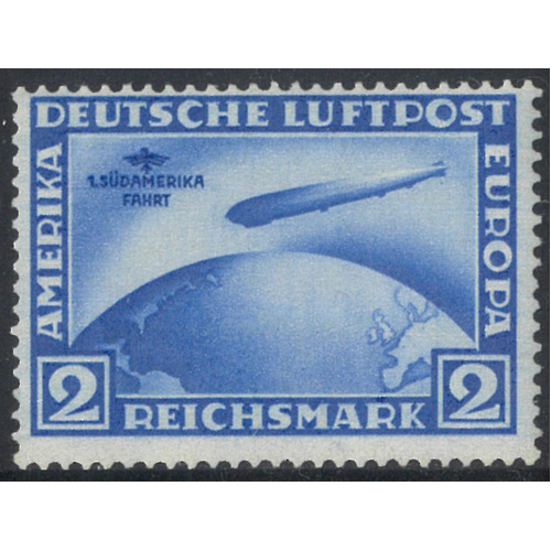 Germany 1930 Zeppelin South American Flight 2rm Scott C38 Michel 438 MVLH 31-7