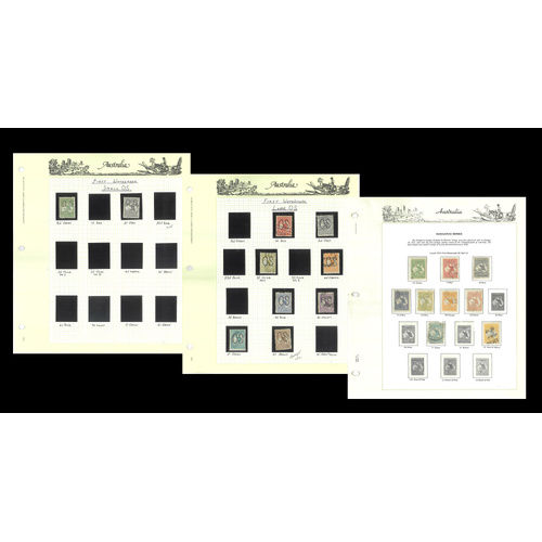 Australia 1953-65 QEII Collection of 122 Stamps in Sherwood Folder All Fine MUH