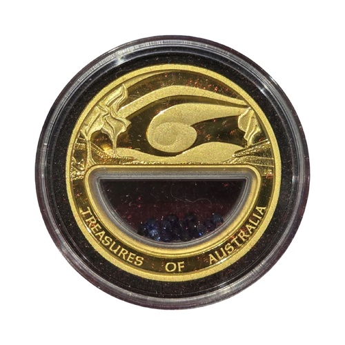 Australia 2007 Treasures Sapphires $100 1oz Gold Locket Coin