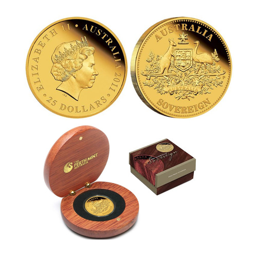 Australia 2011 $25 Australian Sovereign Gold Proof Coin