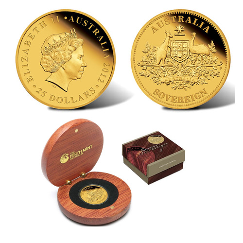 Australia 2012 $25 Australian Sovereign Gold Proof Coin