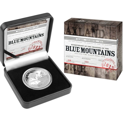 Australia 2013 Blue Mountains Crossing $10 Silver Proof Coin