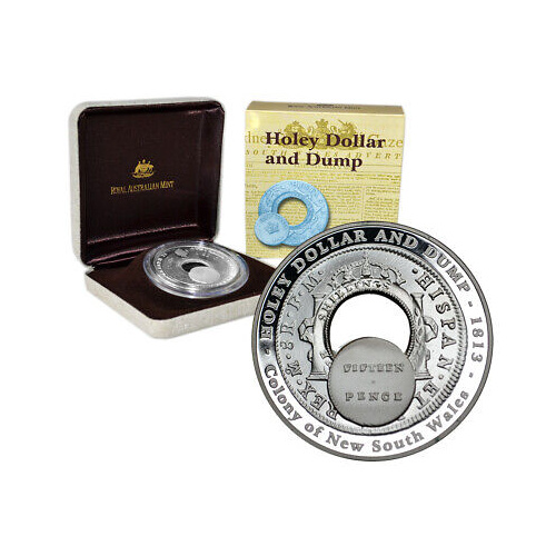 Australia 2003 $1 Holey Dollar & Dump Silver Proof Coin