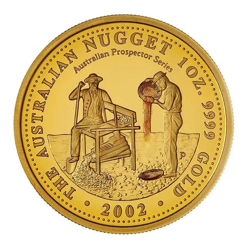 Australia 2002 $100 Nugget Series 1oz Fine Gold Proof Coin