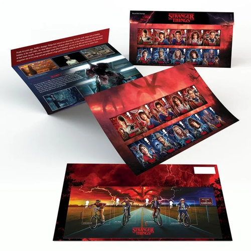 Great Britain 2026 Stranger Things Presentation Pack of Stamp Set & Mini Sheet MUH
