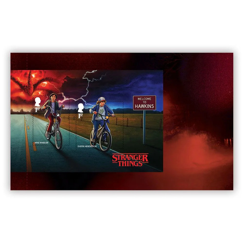 Great Britain 2026 Stranger Things Booklet Pane 2 (2 Stamps) MUH