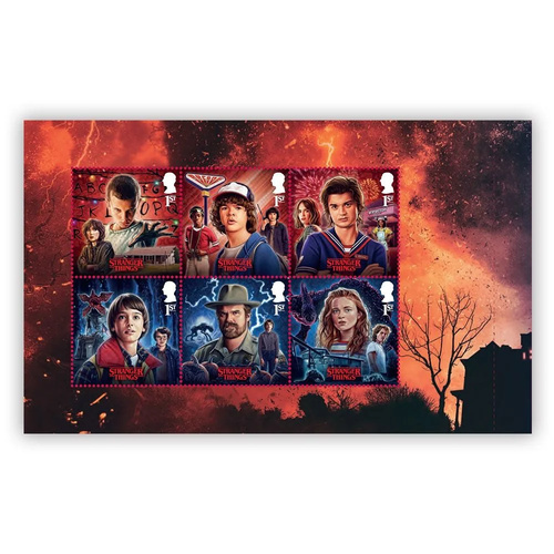 Great Britain 2026 Stranger Things Booklet Pane 3 (6 Stamps) MUH