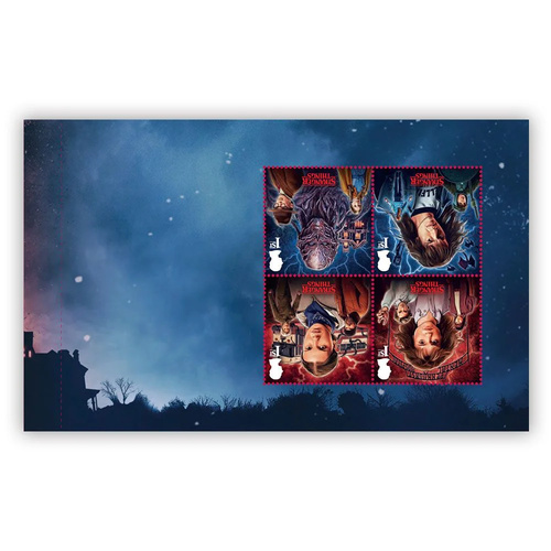 Great Britain 2026 Stranger Things Booklet Pane 4 (4 Stamps) MUH