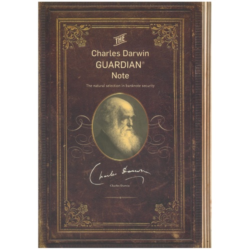 Guardian Polymer Test Note – “Charles Darwin” Design in A4 Presentation Folder