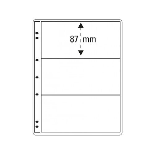 Prinz Clear Sheets (Vario Style) 3 Division Acid & PVC Free 215x280mm Pack of 5