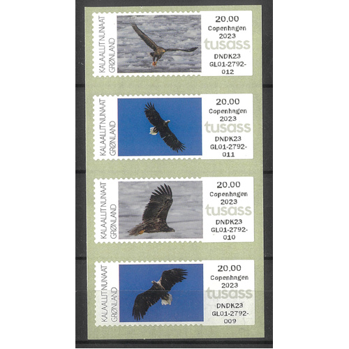 Greenland 2023 Copenhagen Birds Set of 4 Stamps (Frama Labels) MUH