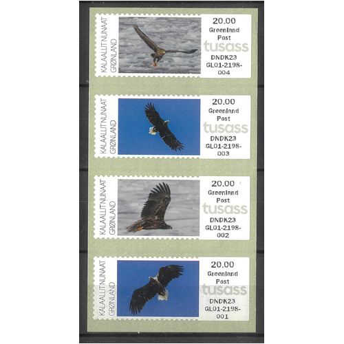 Greenland 2023 "Greenland Post" Birds Set of 4 Stamps (Frama Labels) MUH