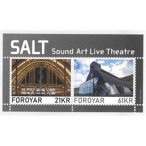 Faroe Islands 2023 Sound Art Live Theatre - "SALT" Mini Sheet MUH
