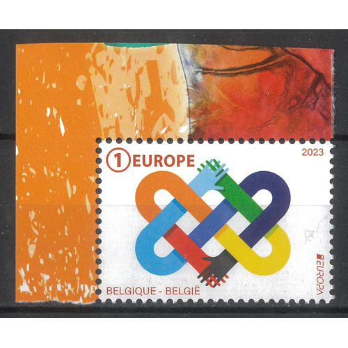 Belgium 2023 EUROPA Peace Single Stamp Mint Unhinged