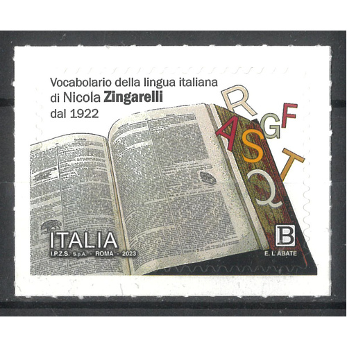 Italy 2023 Nicola Zingarelli Italian Vocabulary Self-adhesive Stamp MUH