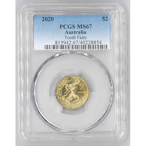Australia 2020 Tooth Fairy $2 UNC Coin PCGS MS67