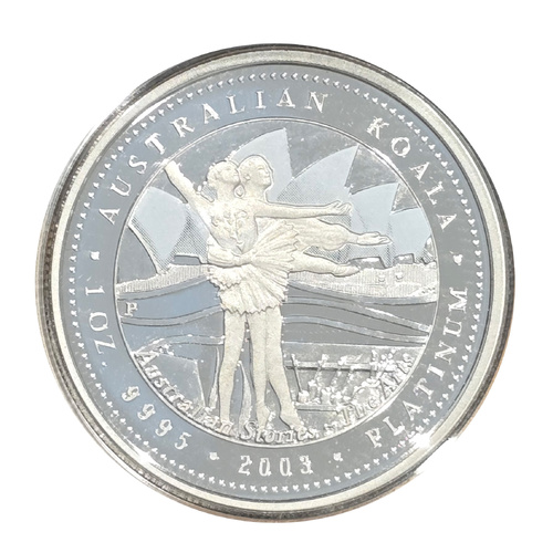 Australia 2003 $100 Koala 1oz Platinum Proof Coin