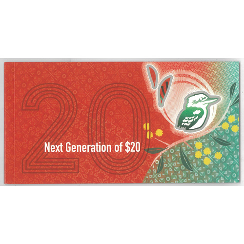 Australia 2019 $20 Next Generation Polymer Banknote in RBA Presentation Folder
