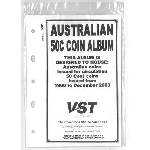 VST 50c Coin Album Supplement Pack – 2023 Edition