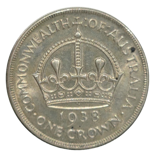 Australia 1938 Crown Coin aEF/EF Condition
