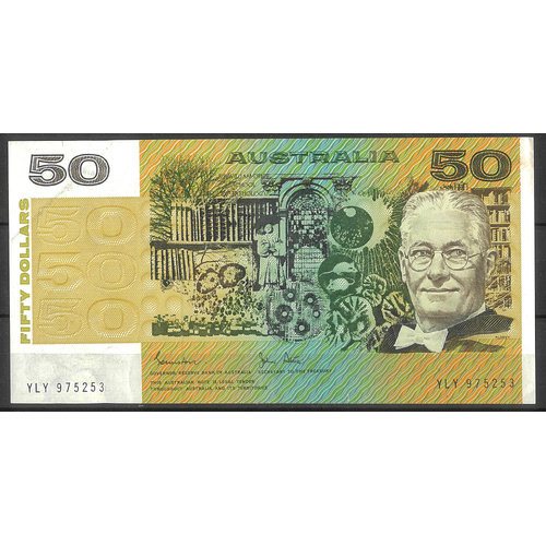 Australia 1983 $50 Banknote Johnston/Stone R508 VF #50-6