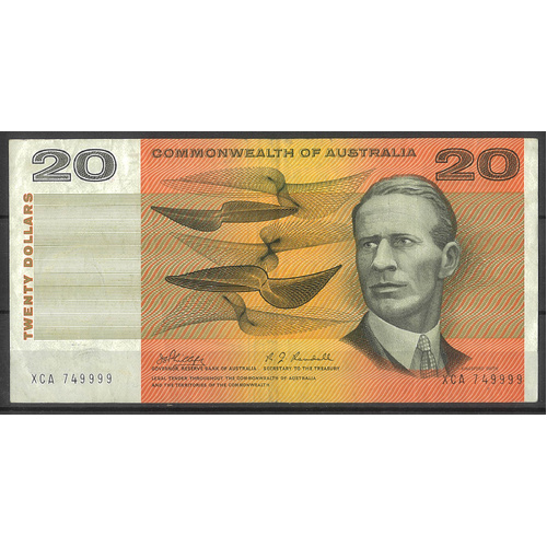 Commonwealth of Australia 1968 $20 Banknote Phillips/Randall R403 gF/aVF #20-37