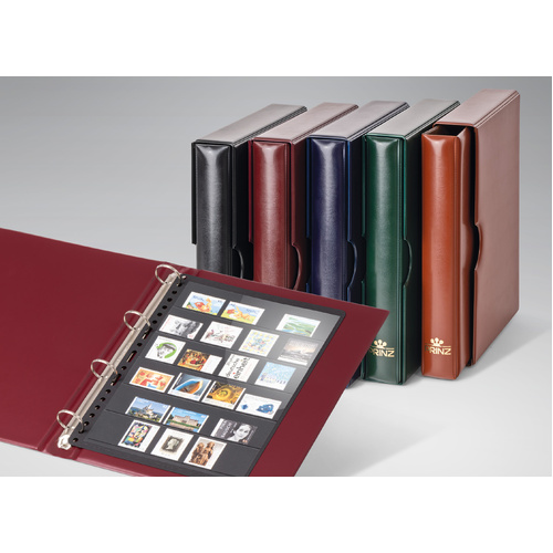 Prinz Colorado 4 Ring Padded Binder & Slipcase 250 x 310 mm (Brown)