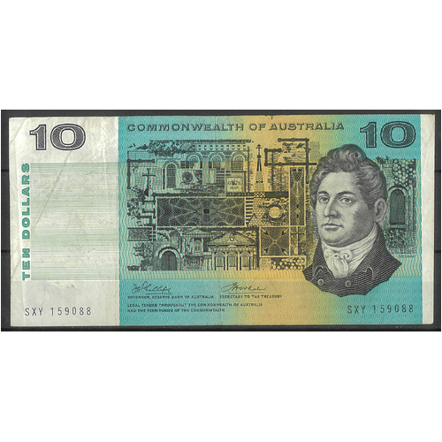 Commonwealth of Australia 1972 $10 Banknote Phillips/Wheeler R304 Fine #4-43