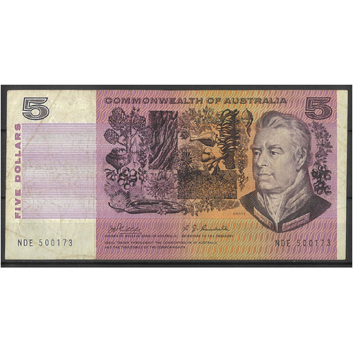 Commonwealth of Australia 1969 $5 Banknote Phillips/Randall R203 Fine #3-75
