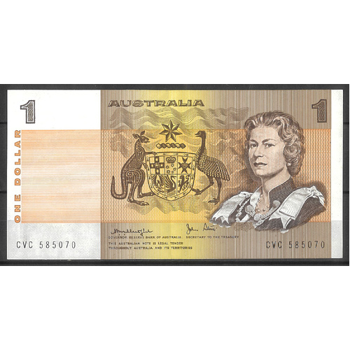 Australia 1979 $1 Banknote Knight/Stone R77 aEF/EF #1-10