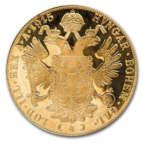 Austria 1915 One Ducat Gold Coin 