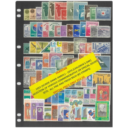 Pakistan 1952-73 Selection of Various Commemorative Sets 85 Stamps MUH #419