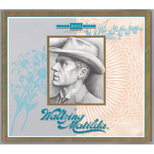 Australia 1995 Waltzing Matilda Portfolio $10 Banknote with $10 Phonecard
