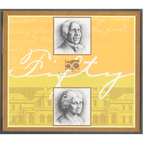 Australia 1995 $50 Banknotes Portfolio Last Paper & First Polymer with Matching Serials