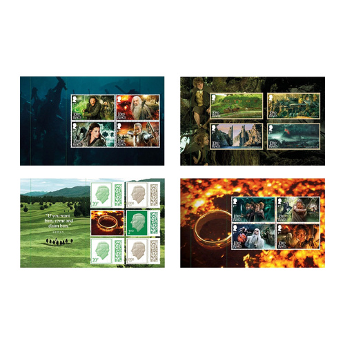 UK 2026 The Lord of the Rings Prestige Stamp Booklet Pane Set of 4 MUH