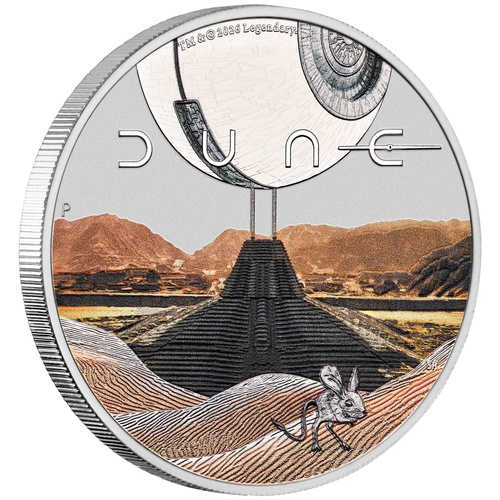 Tuvalu 2026 $1 DUNE 1oz Fine Silver Coloured Coin